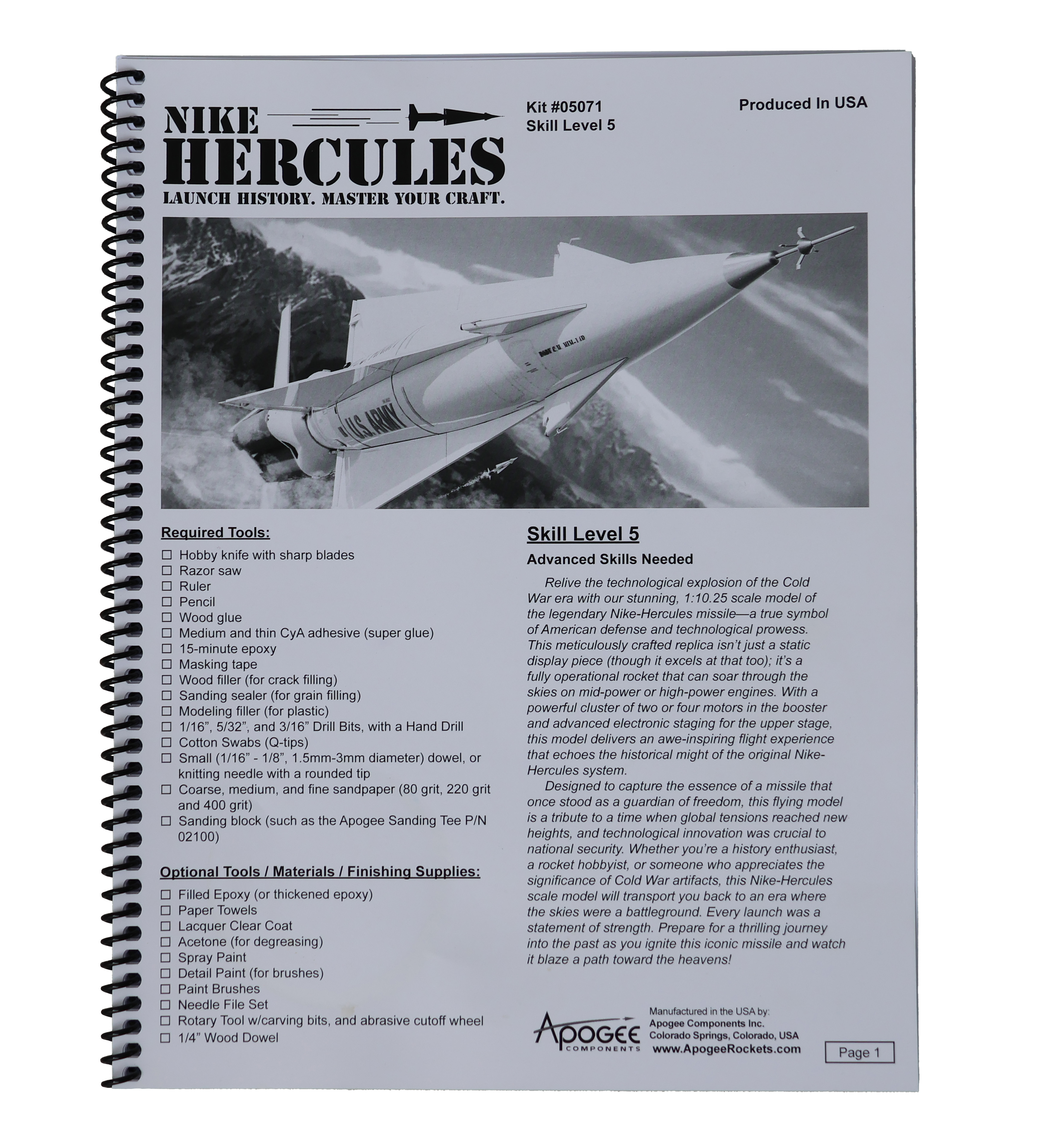 Nike Hercules Instruction Booklet Cover