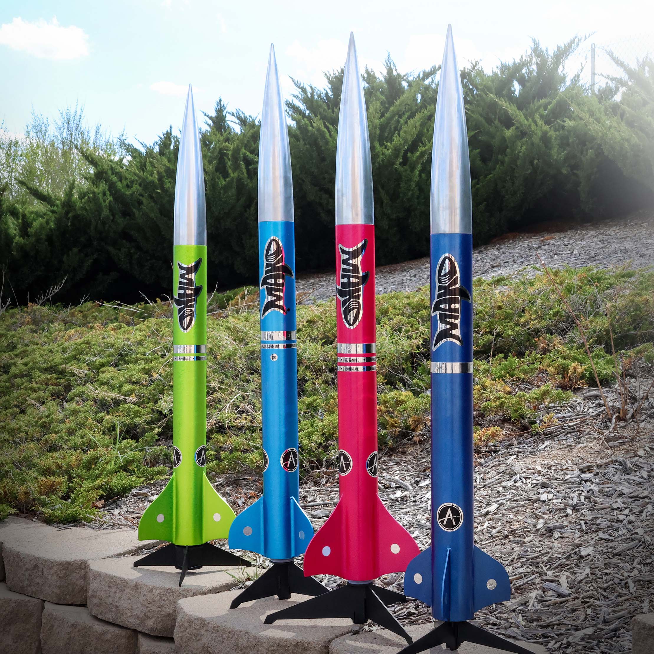 Mako models photographed outdoors