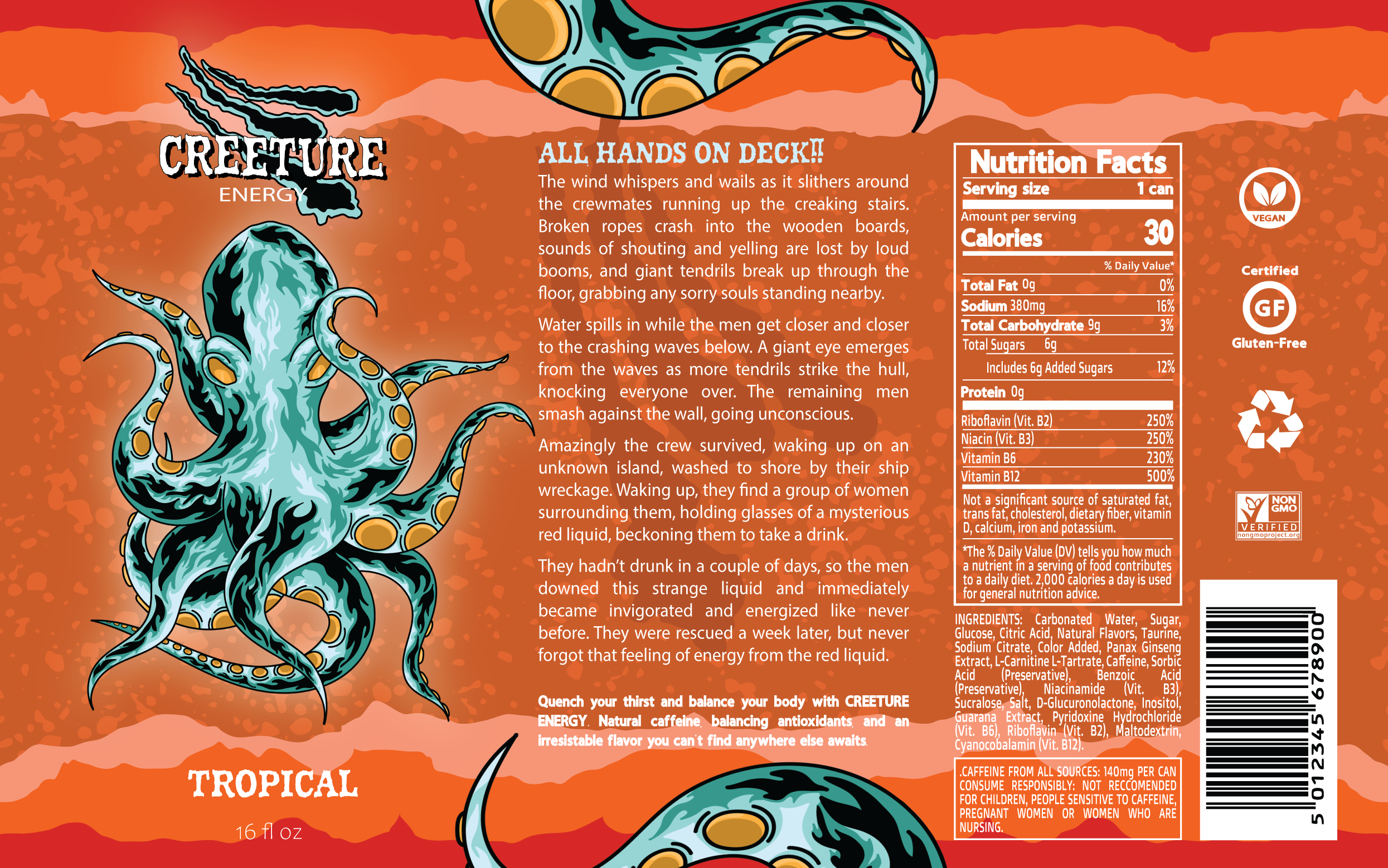 Creeture Tropical Label