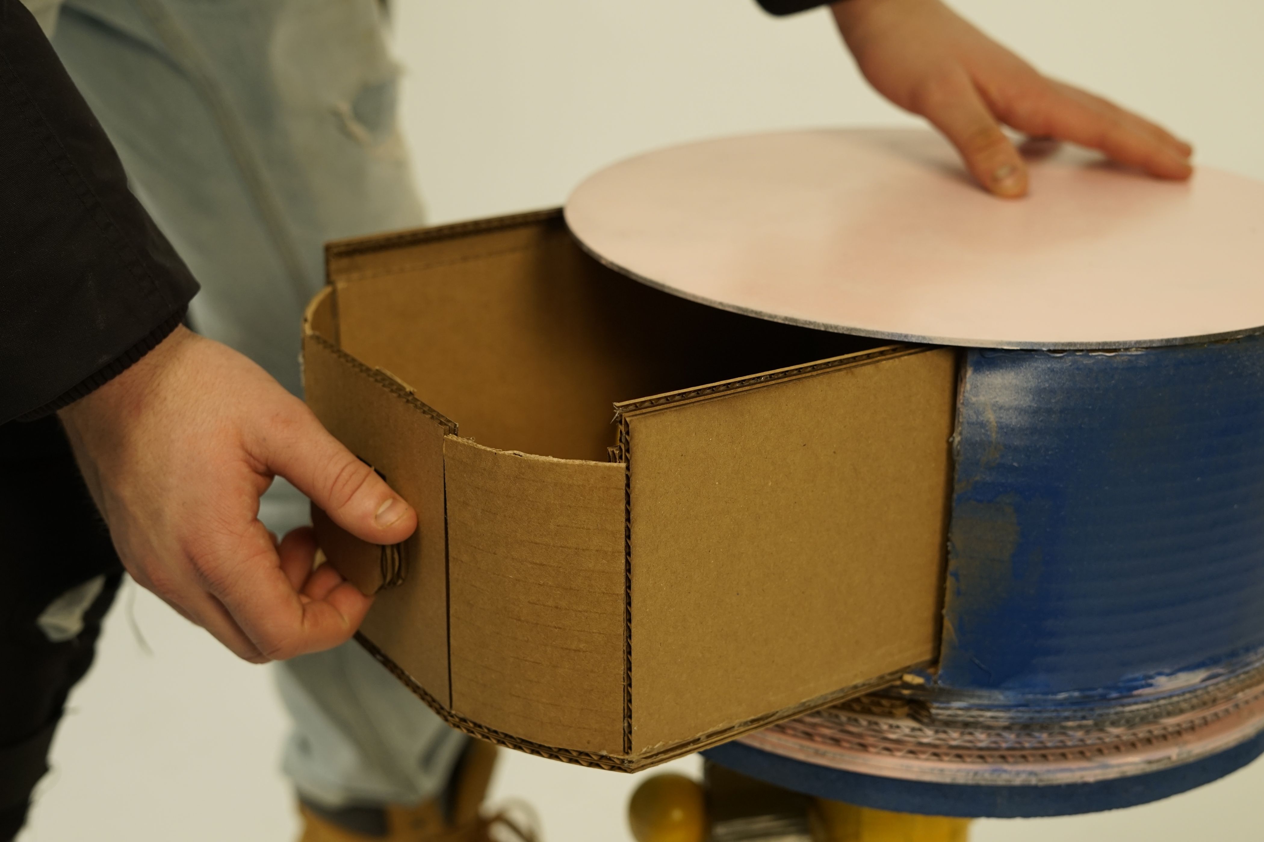 Prototype Stool Opening Drawer
