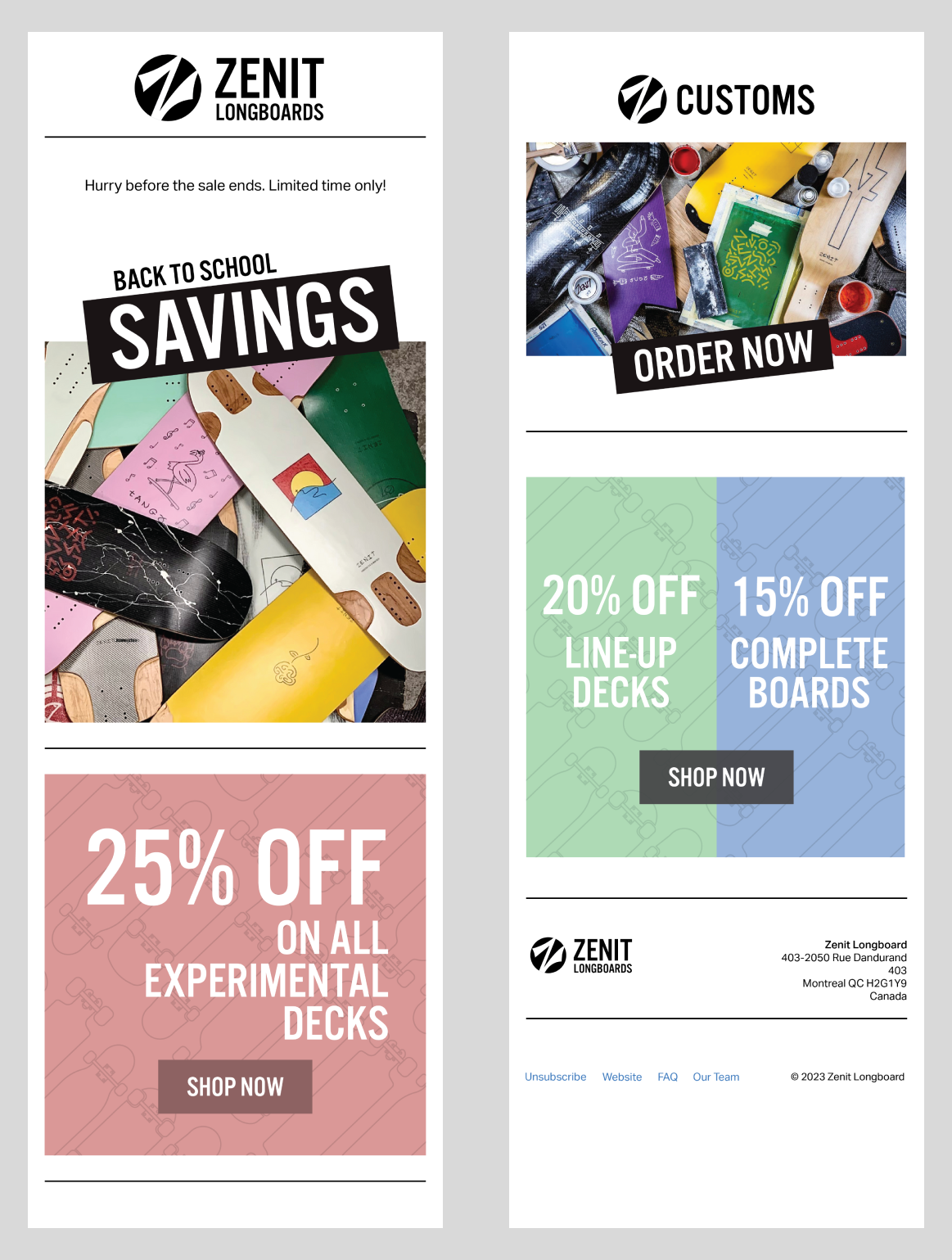 Zenit Email Marketing Design